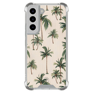Mooie Telefoonhoesjes Samsung Galaxy S22 shockproof hoesje - Palmbomen print