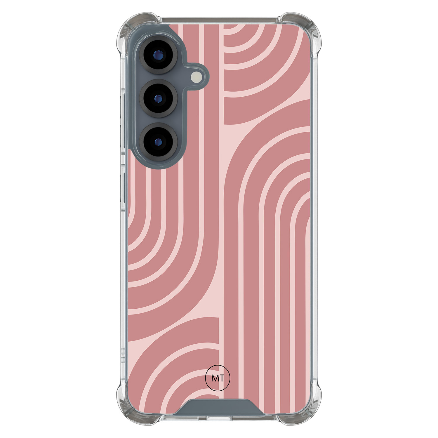 Mooie Telefoonhoesjes Samsung Galaxy S25 shockproof hoesje - Blush shapes