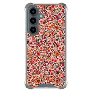 Mooie Telefoonhoesjes Samsung Galaxy S25 shockproof hoesje - Vintage floral