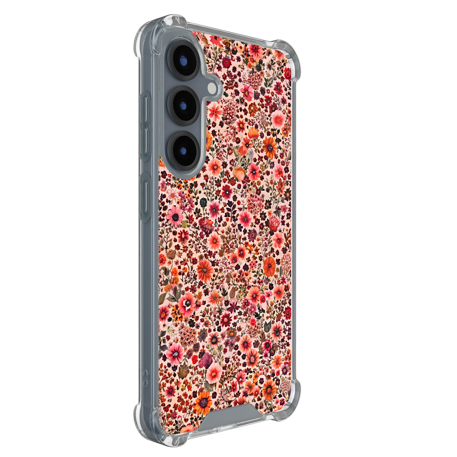 Mooie Telefoonhoesjes Samsung Galaxy S25 shockproof hoesje - Vintage floral