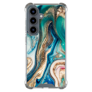 Mooie Telefoonhoesjes Samsung Galaxy S25 shockproof hoesje - Magic marble