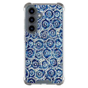 Mooie Telefoonhoesjes Samsung Galaxy S25 shockproof hoesje - Azure daisies