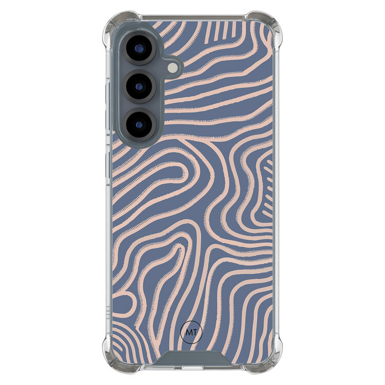 Mooie Telefoonhoesjes Samsung Galaxy S25 shockproof hoesje - Flowing lines