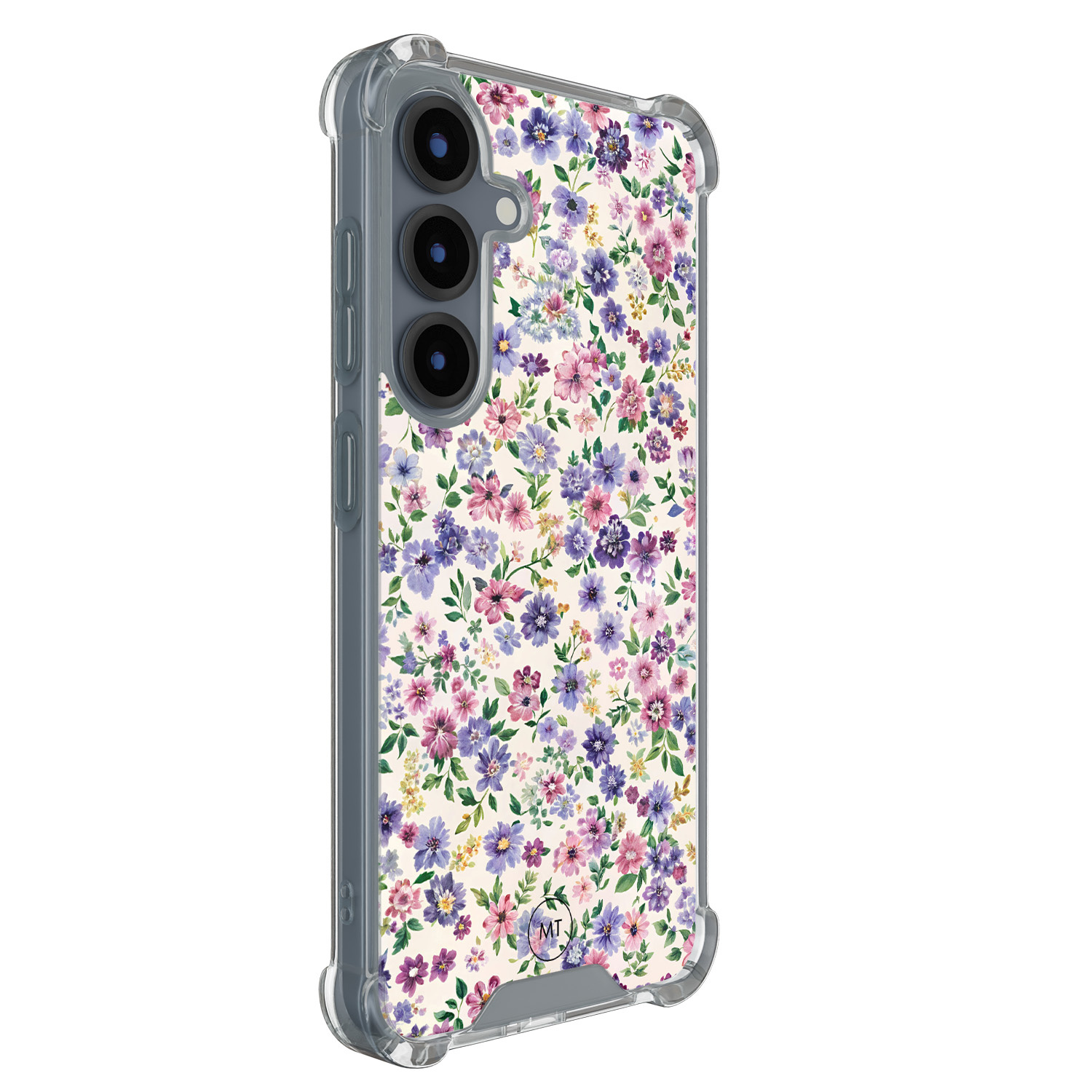 Mooie Telefoonhoesjes Samsung Galaxy S25 shockproof hoesje - Purple garden