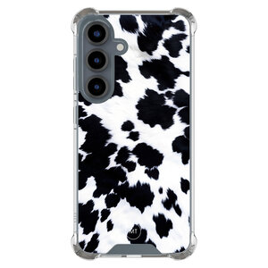 Mooie Telefoonhoesjes Samsung Galaxy S25 shockproof hoesje - Koeienprint