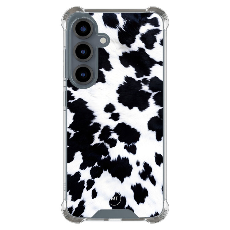 Mooie Telefoonhoesjes Samsung Galaxy S25 shockproof hoesje - Koeienprint