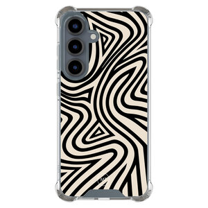 Mooie Telefoonhoesjes Samsung Galaxy S25 shockproof hoesje - Groovy lines