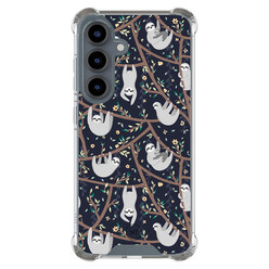 Mooie Telefoonhoesjes Samsung Galaxy S25 shockproof hoesje - Luiaard print