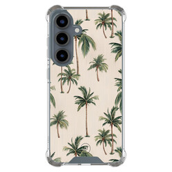 Mooie Telefoonhoesjes Samsung Galaxy S25 shockproof hoesje - Palmbomen print