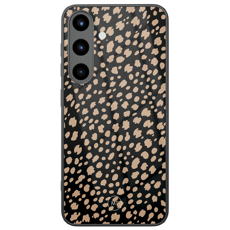 Mooie Telefoonhoesjes Samsung Galaxy S25 hoesje glas - Savannah spots