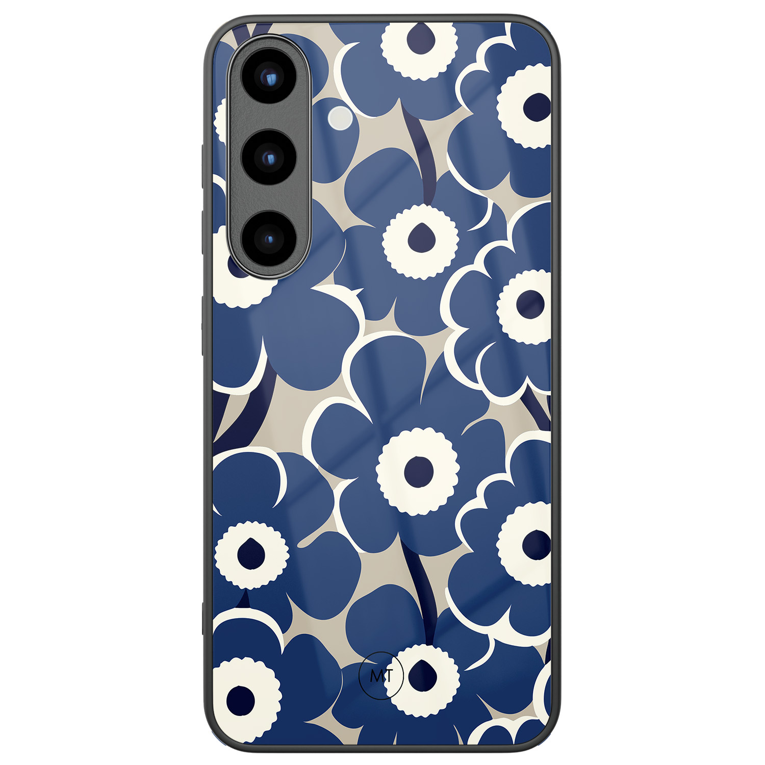 Mooie Telefoonhoesjes Samsung Galaxy S25 hoesje glas - Abstract bloom