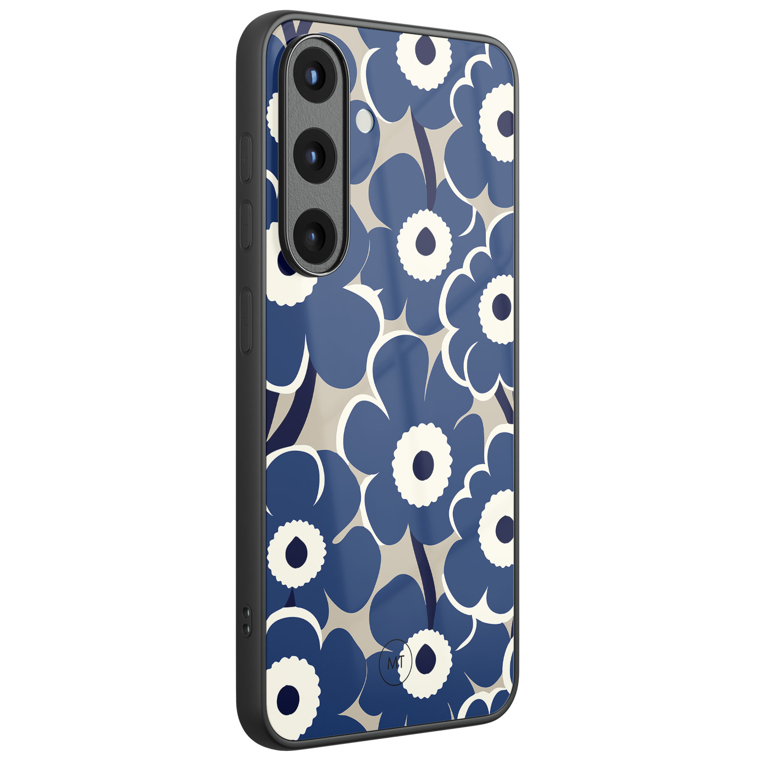 Mooie Telefoonhoesjes Samsung Galaxy S25 hoesje glas - Abstract bloom