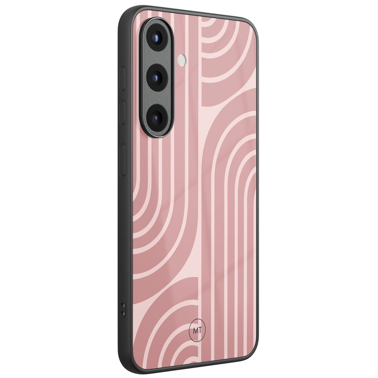 Mooie Telefoonhoesjes Samsung Galaxy S25 hoesje glas - Blush shapes