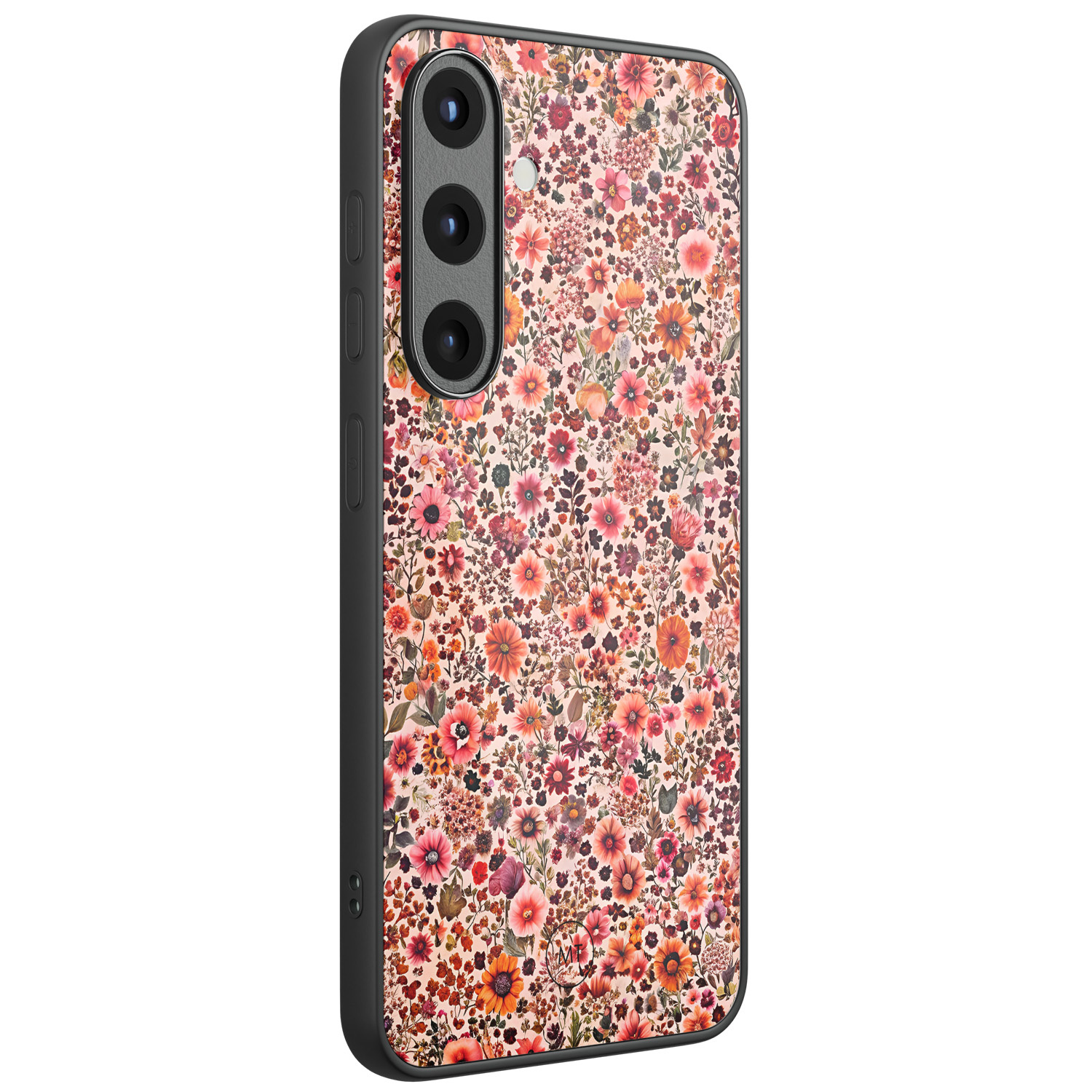 Mooie Telefoonhoesjes Samsung Galaxy S25 hoesje glas - Vintage floral