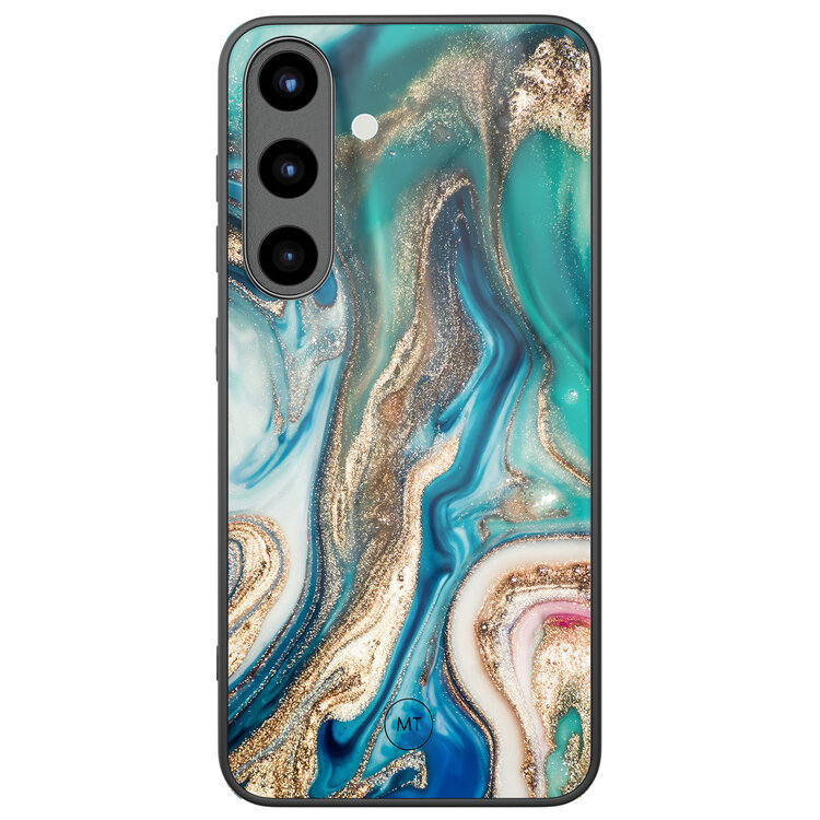 Mooie Telefoonhoesjes Samsung Galaxy S25 hoesje glas - Magic marble