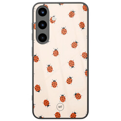 Mooie Telefoonhoesjes Samsung Galaxy S25 hoesje glas - Lieveheerstbeestjes