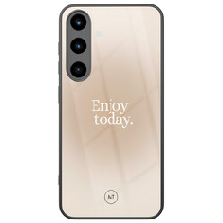 Mooie Telefoonhoesjes Samsung Galaxy S25 hoesje glas - Enjoy today