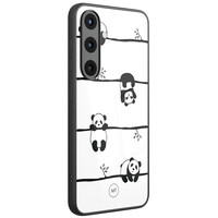Mooie Telefoonhoesjes Samsung Galaxy S25 hoesje glas - Panda