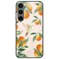 Mooie Telefoonhoesjes Samsung Galaxy S25 hoesje glas - Tropical lemonade