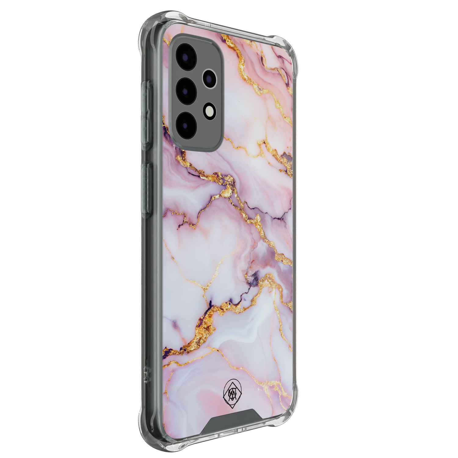 Mooie Telefoonhoesjes Samsung Galaxy A52(s) shockproof hoesje - Marble pink