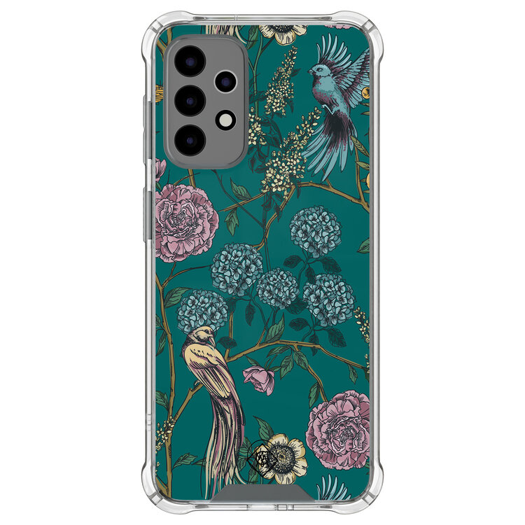 Mooie Telefoonhoesjes Samsung Galaxy A52(s) shockproof hoesje - Bloomy birds Mooie Telefoonhoesjes Samsung Galaxy A52(s) shockproof hoesje - Bloomy birds