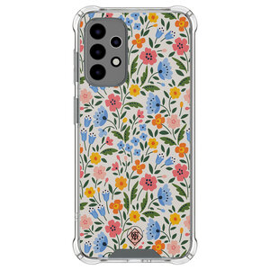Mooie Telefoonhoesjes Samsung Galaxy A52(s) shockproof hoesje - Romantische bloemen