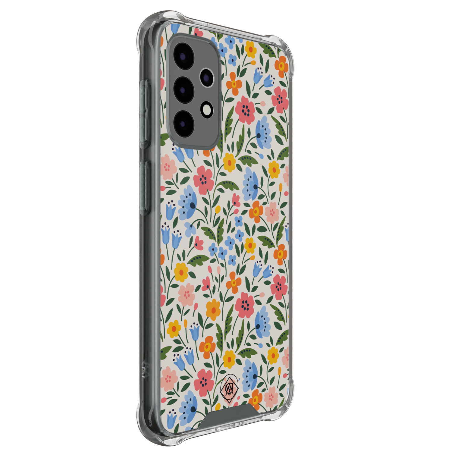 Mooie Telefoonhoesjes Samsung Galaxy A52(s) shockproof hoesje - Romantische bloemen