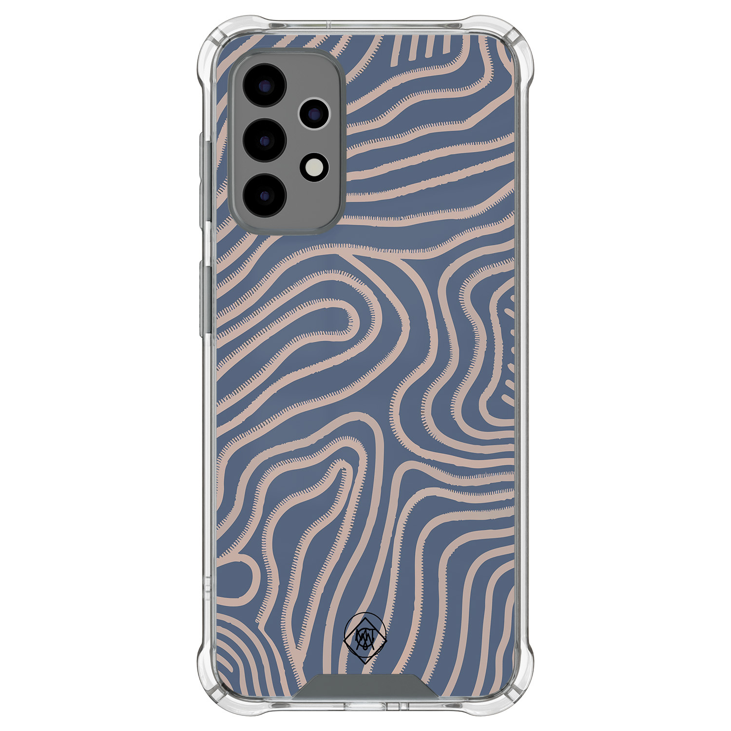 Mooie Telefoonhoesjes Samsung Galaxy A52(s) shockproof hoesje - Flowing lines