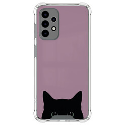 Mooie Telefoonhoesjes Samsung Galaxy A52(s) shockproof hoesje - Zwarte kat