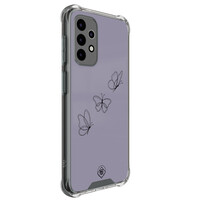 Mooie Telefoonhoesjes Samsung Galaxy A52(s) shockproof hoesje - Vlindertjes