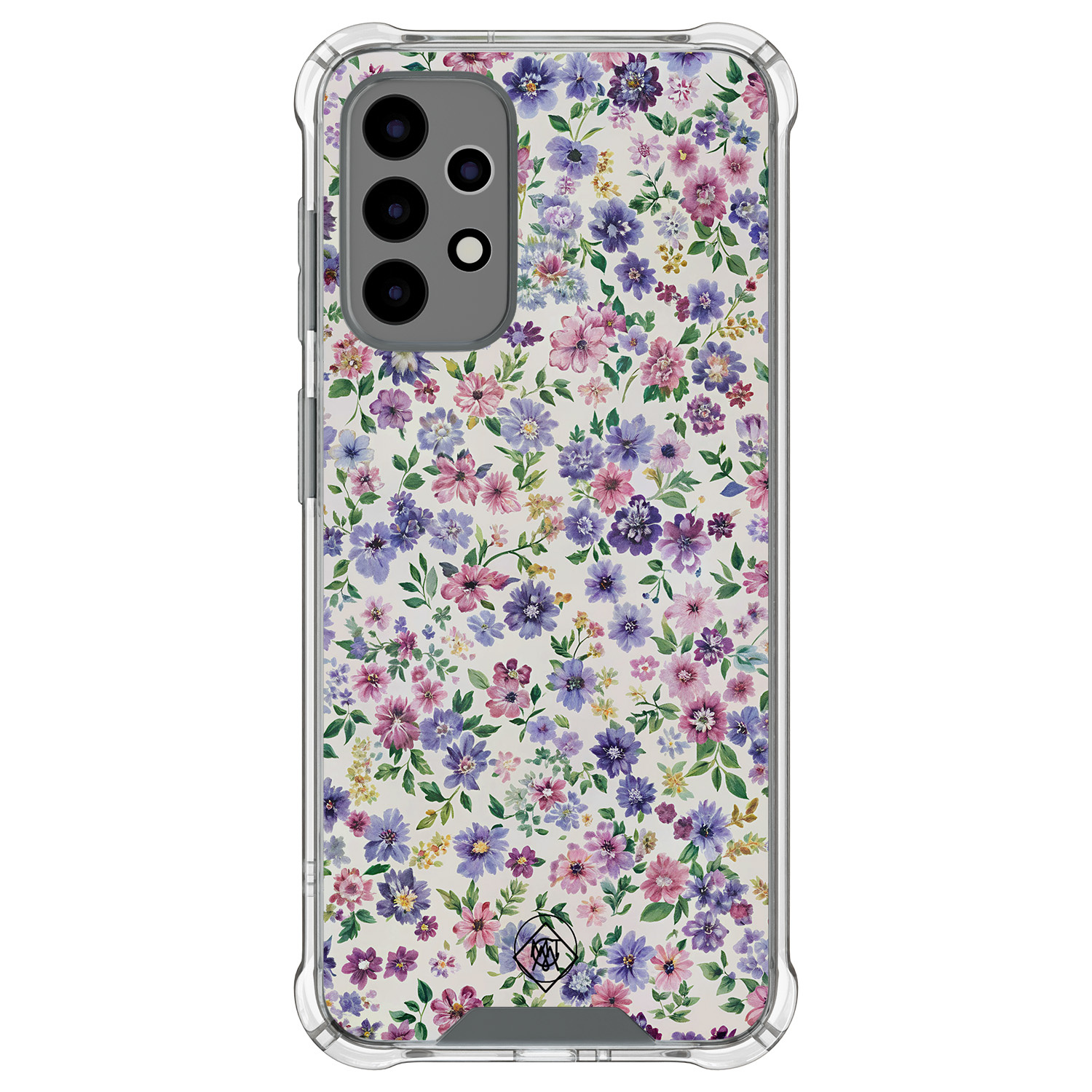 Mooie Telefoonhoesjes Samsung Galaxy A52(s) shockproof hoesje - Purple garden