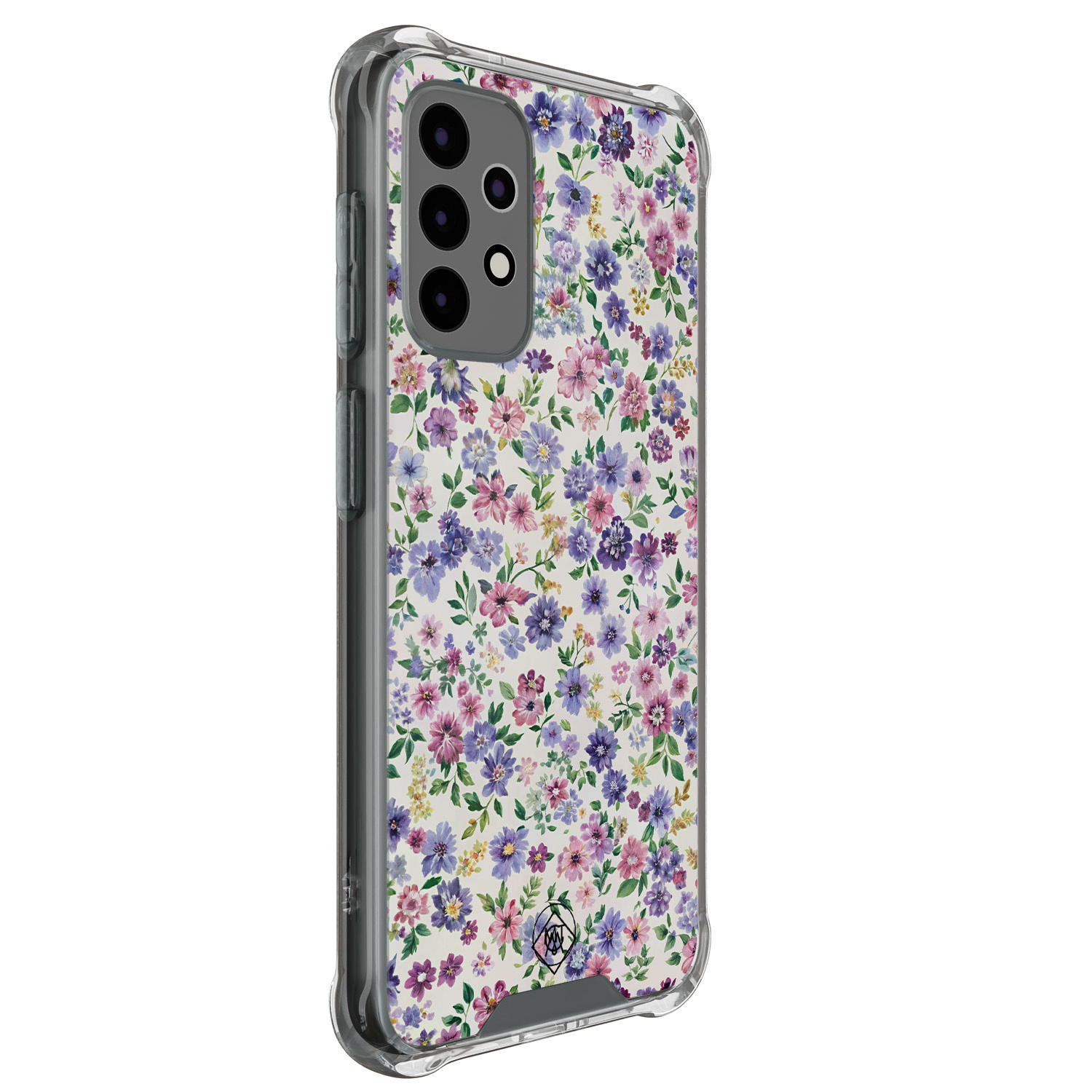 Mooie Telefoonhoesjes Samsung Galaxy A52(s) shockproof hoesje - Purple garden
