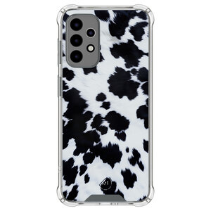 Mooie Telefoonhoesjes Samsung Galaxy A52(s) shockproof hoesje - Koeienprint