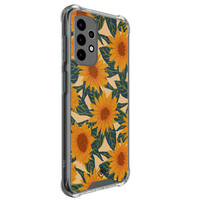 Mooie Telefoonhoesjes Samsung Galaxy A52(s) shockproof hoesje - Zonnebloemen