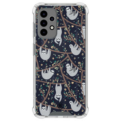 Mooie Telefoonhoesjes Samsung Galaxy A52(s) shockproof hoesje - Luiaard print