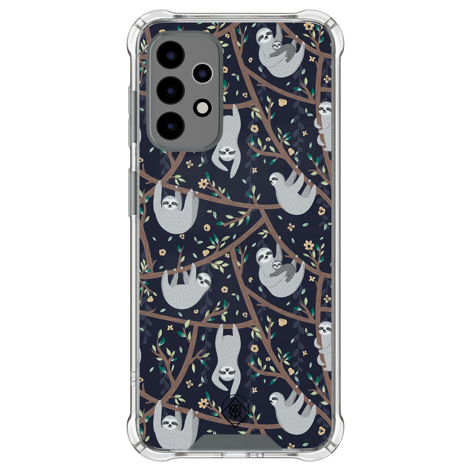 Mooie Telefoonhoesjes Samsung Galaxy A52(s) shockproof hoesje - Luiaard print