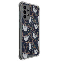 Mooie Telefoonhoesjes Samsung Galaxy A52(s) shockproof hoesje - Luiaard print