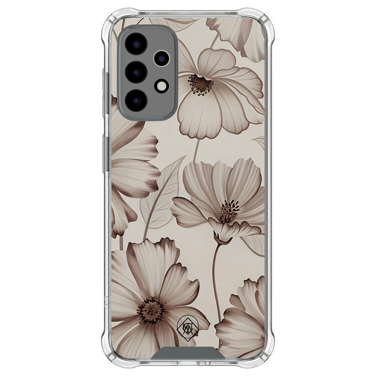 Mooie Telefoonhoesjes Samsung Galaxy A52(s) shockproof hoesje - Sand flowers Mooie Telefoonhoesjes Samsung Galaxy A52(s) shockproof hoesje - Sand flowers