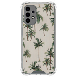 Mooie Telefoonhoesjes Samsung Galaxy A52(s) shockproof hoesje - Palmbomen print