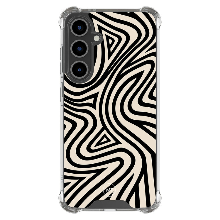 Mooie Telefoonhoesjes Samsung Galaxy S25 FE shockproof hoesje - Groovy lines Mooie Telefoonhoesjes Samsung Galaxy S25 FE shockproof hoesje - Groovy lines