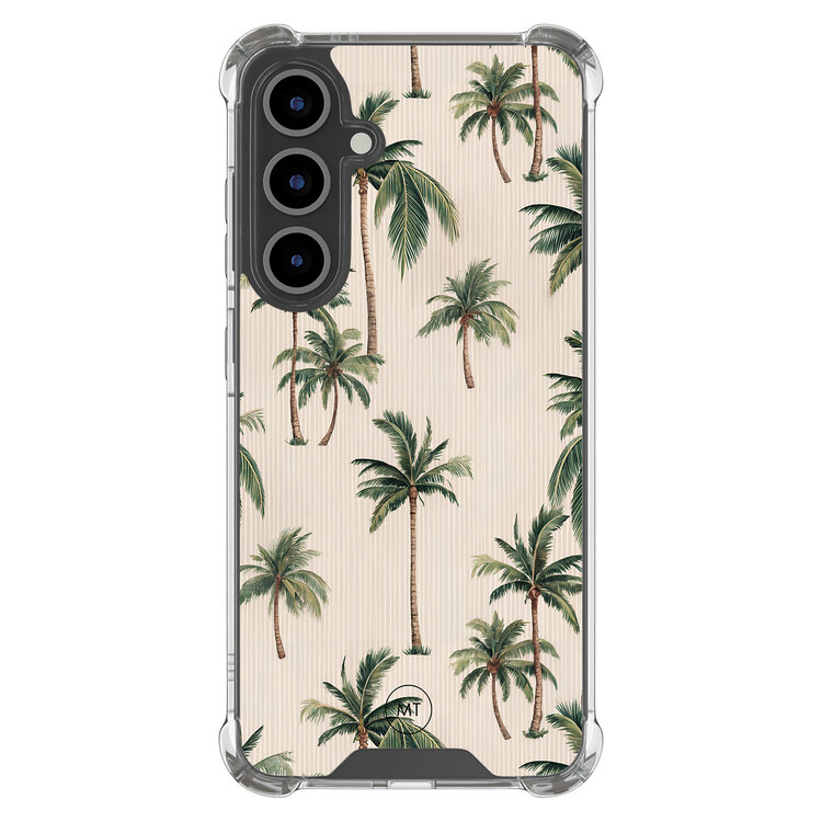 Mooie Telefoonhoesjes Samsung Galaxy S25 FE shockproof hoesje - Palmbomen print Mooie Telefoonhoesjes Samsung Galaxy S25 FE shockproof hoesje - Palmbomen print