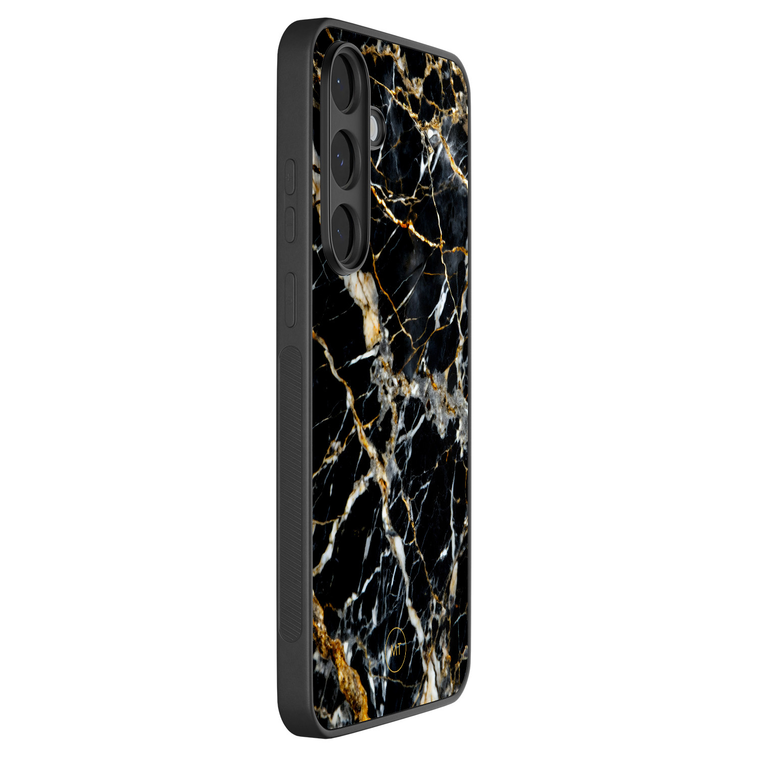 Mooie Telefoonhoesjes Samsung Galaxy S25 FE hoesje - Black marble elegance