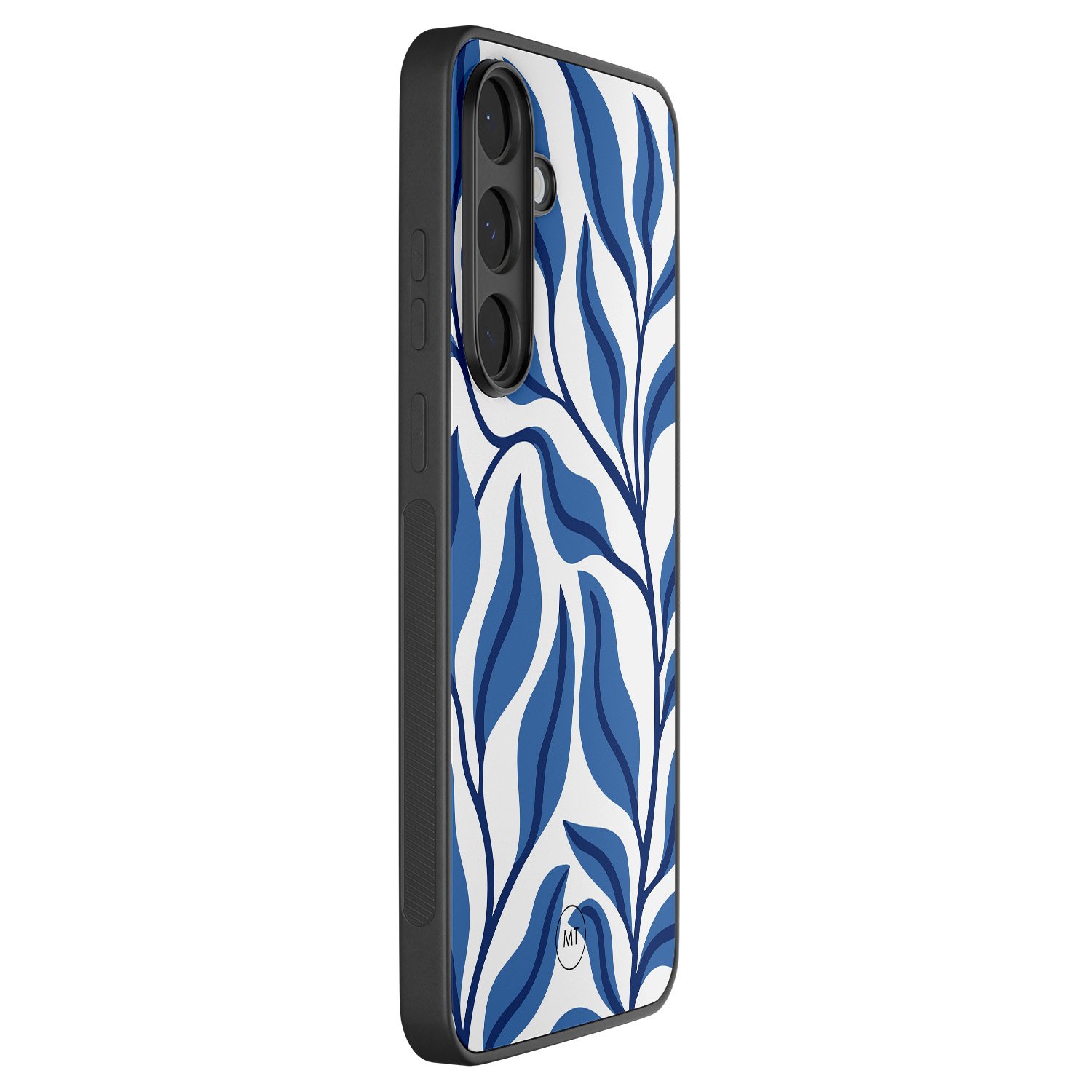 Mooie Telefoonhoesjes Samsung Galaxy S25 FE hoesje - Blue leaves