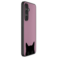 Mooie Telefoonhoesjes Samsung Galaxy S25 FE hoesje - Zwarte kat