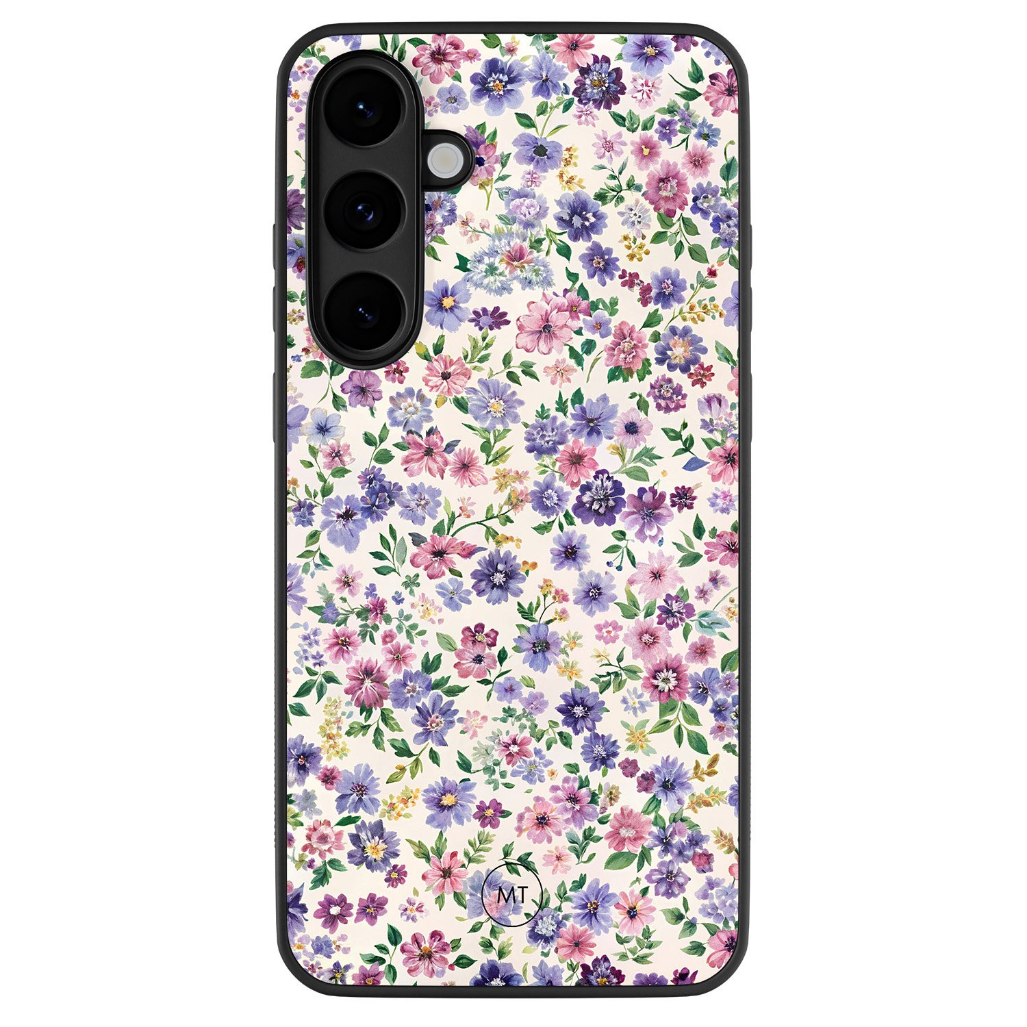 Mooie Telefoonhoesjes Samsung Galaxy S25 FE hoesje - Purple garden