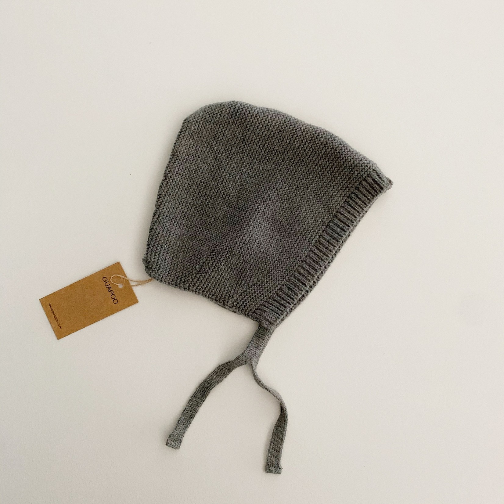 GUAPOO GUAPOO | Soft Knit Bonnet - Dark Grey