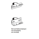 Stel voerhekbevestiging 0-5 cm / 80 x 80 mm