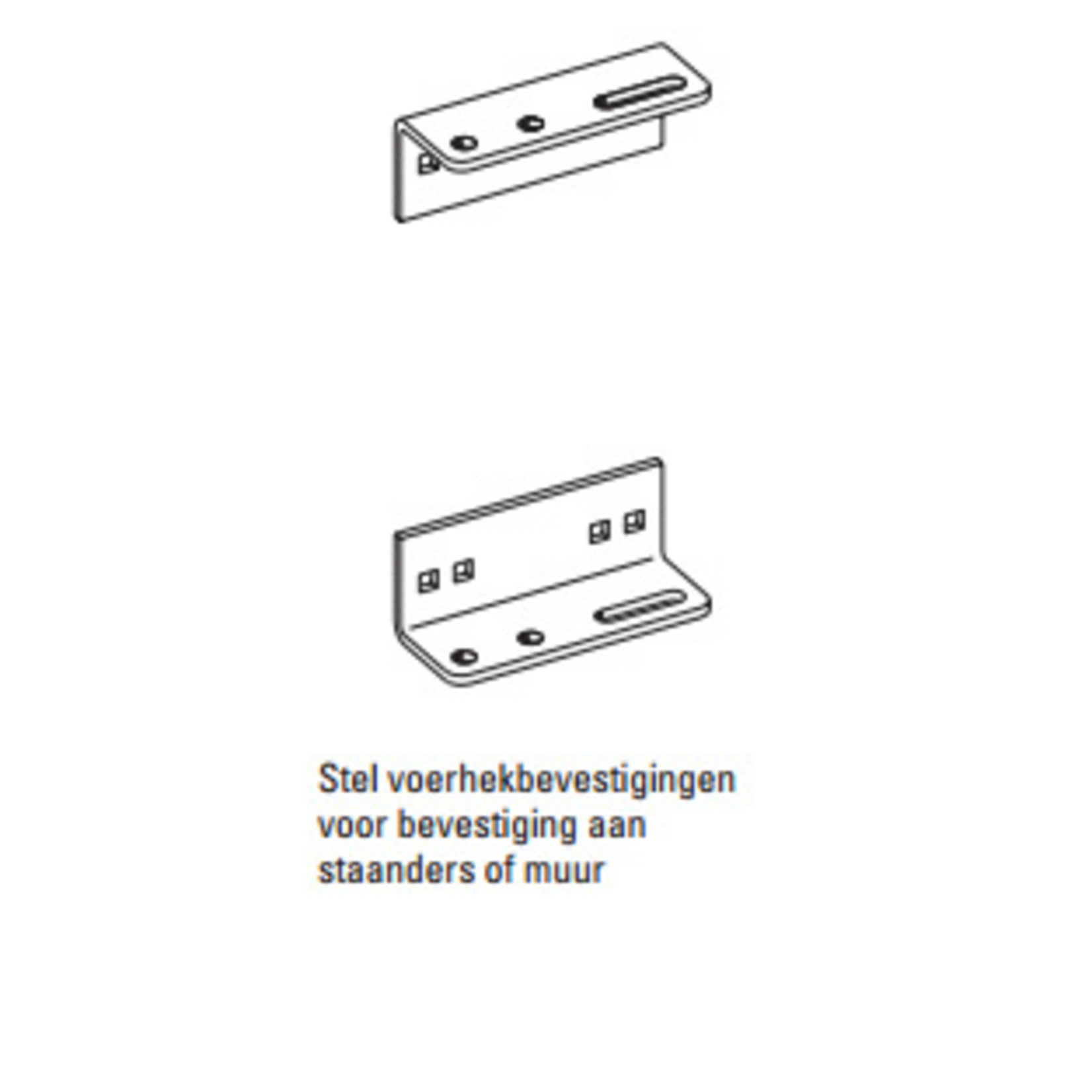 Stel voerhekbevestiging 5-10 cm