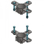 Stel bevestigingsringen 2,5" 3x hek