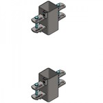 Stel bevestigingsringen 80 x 80 2 hk 180º